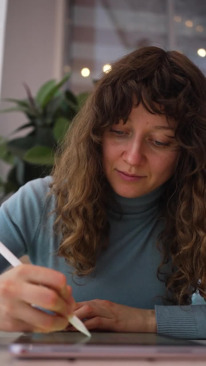 Designer working on a tablet